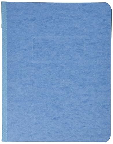 Light Blue Side Bound Report Cover with Reinforced Hinge