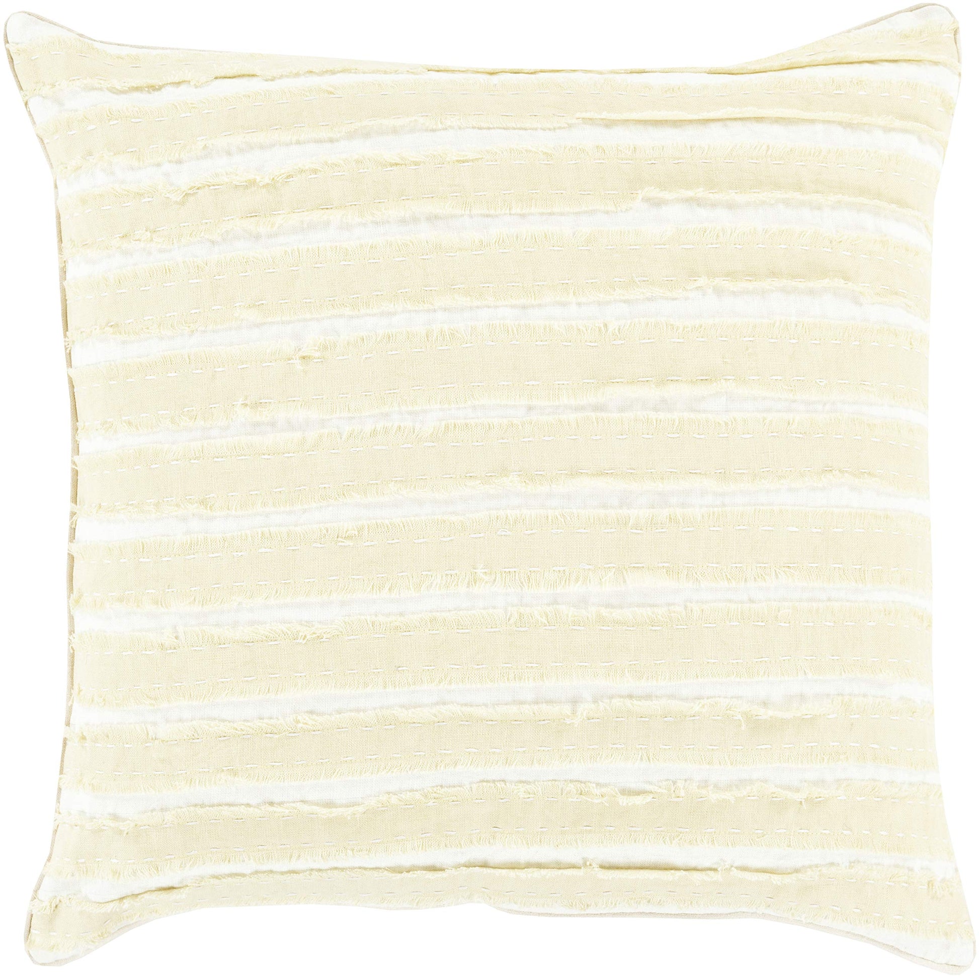 Willow Pillow Kit, W 22" D 5" H 22", Yellow, Navy