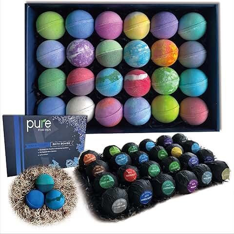 Men's Bath Bomb Gift Set with Shea and Essential Oils