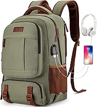 Canvas Laptop Backpack for Men and Women