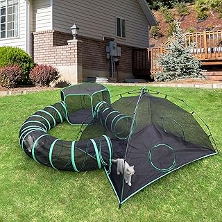 Outdoor Cat Tents and Playpen with Tunnels