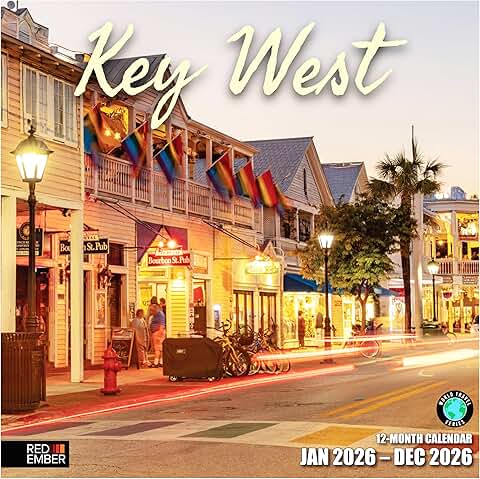 Key West 2026 Wall Calendar, 12 Months, 12" x 24"