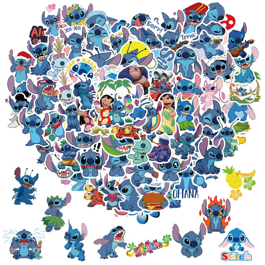 100 Waterproof Cartoon Stickers for Kids and Teens