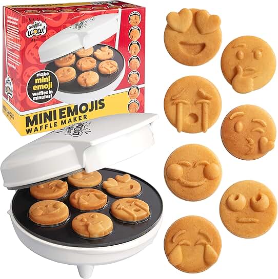 Mini Emoji Waffle Maker for Fun Breakfasts