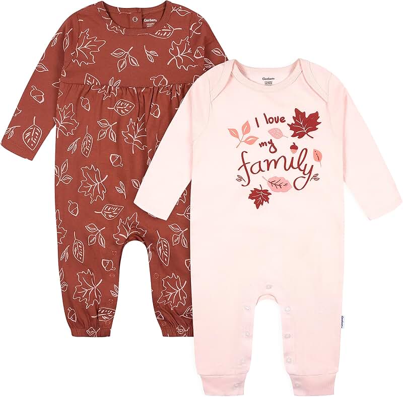 Baby Girls' Long Sleeve Jumpsuit Pack
