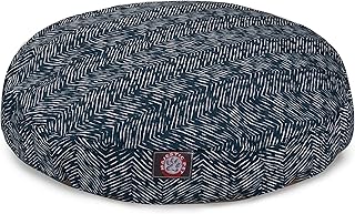 Navy Blue Small Round Indoor Outdoor Dog Bed
