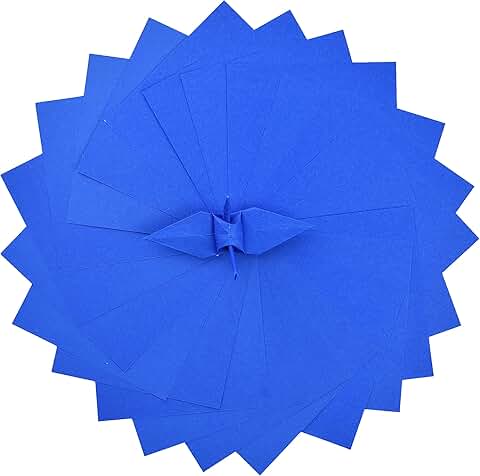 100 Double-Sided Color Origami Squares, 6x6 Inches