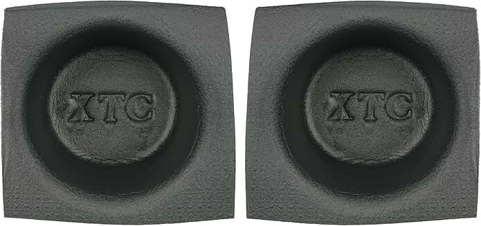 Pair of 6.5-inch round speaker baffles