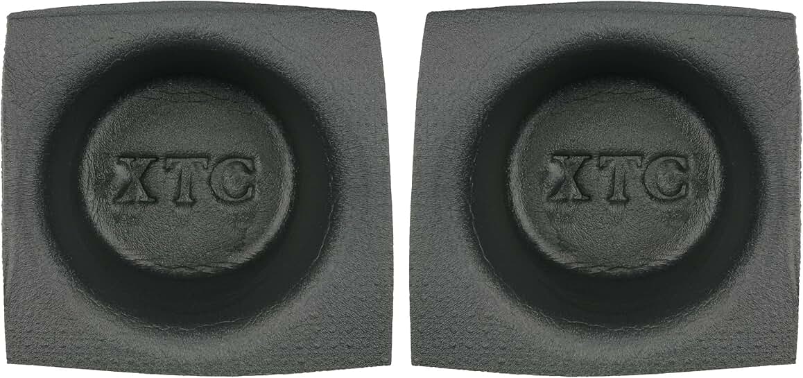 Pair of 6.5-inch round speaker baffles