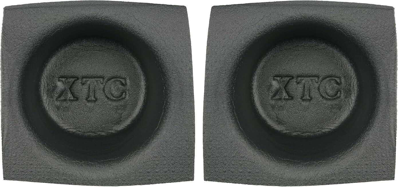 Pair of 6.5-inch round speaker baffles