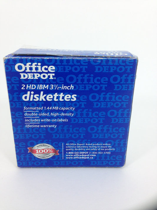 2 HD IBM 3.5-inch diskettes, box of 10