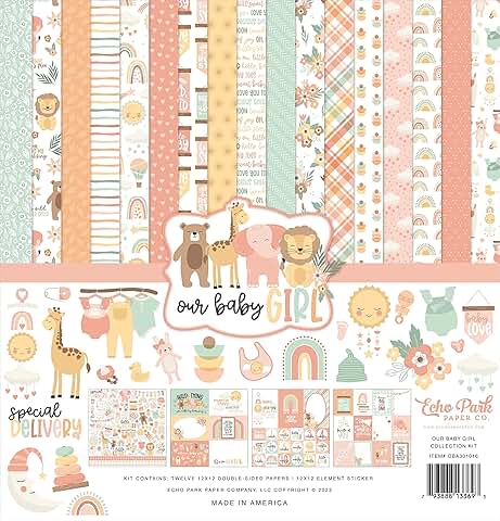 Baby Girl 12x12 Scrapbook Collection