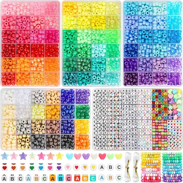 4022 Pony Beads and Letter Beads for Jewelry Making