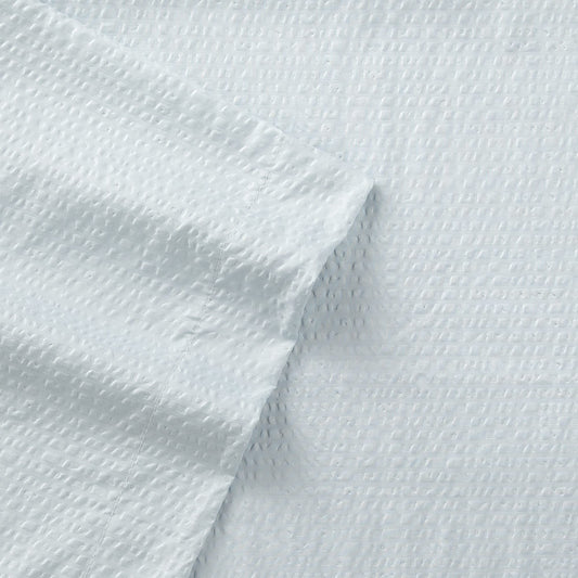 Seersucker Sheet Set with Extra Pillowcases, Full 6-Piece, Cool Breathable Bedding, Fitted and Flat Sheet, Machine Wash/Dry, Sky Blue