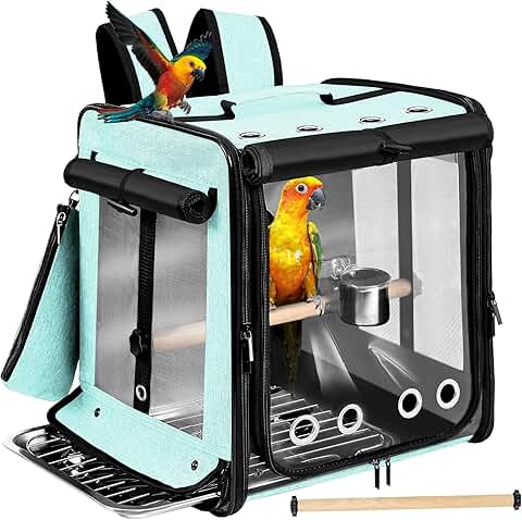Bird Carrier for Car Travel with Seat Belt