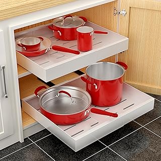 Pull-Out Sliding Storage Rack for Kitchen and Bathroom