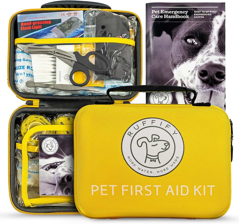 Dog First Aid Kit with 27 Essential Items for Travel and Outdoor Use