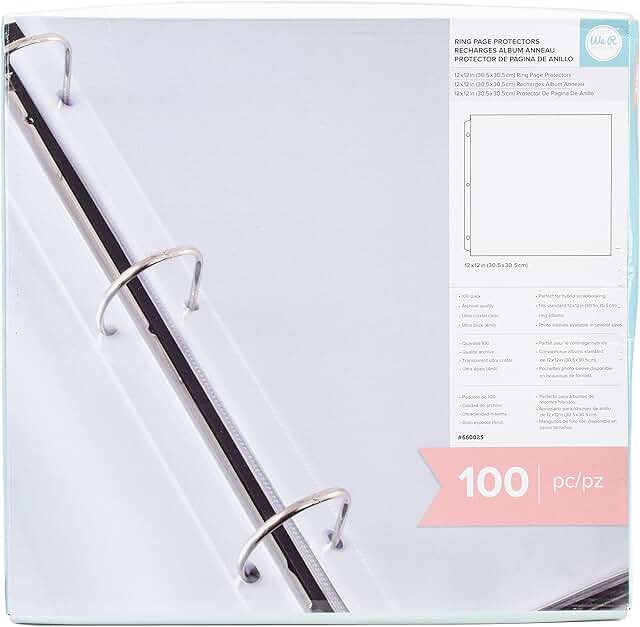 12x12 Page Protector Sleeve Set for Scrapbooking