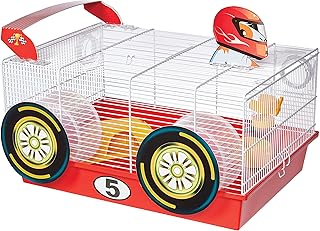 Fun Race Car Hamster Cage with Accessories