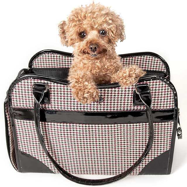 Elegant Handbag Pet Carrier for Small and Medium Cats and Dogs