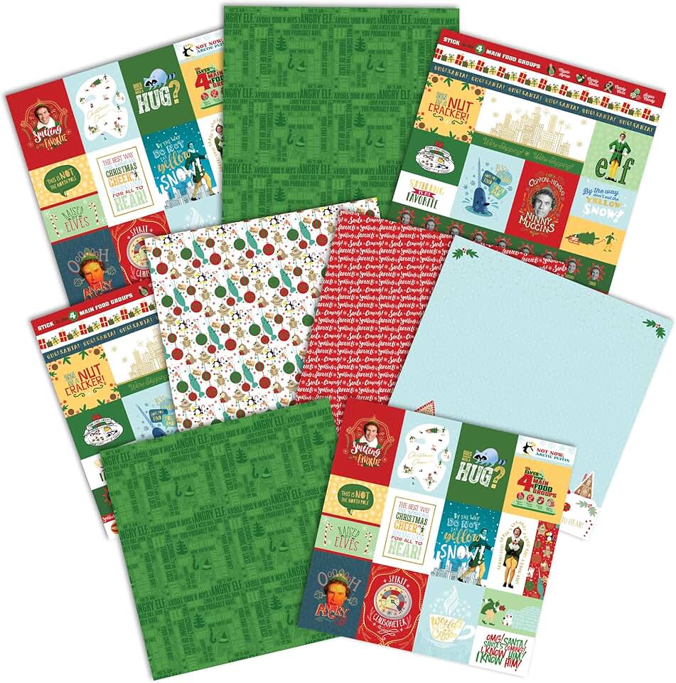 Elf Movie 12x12 Decorative Double-Sided Paper Pack