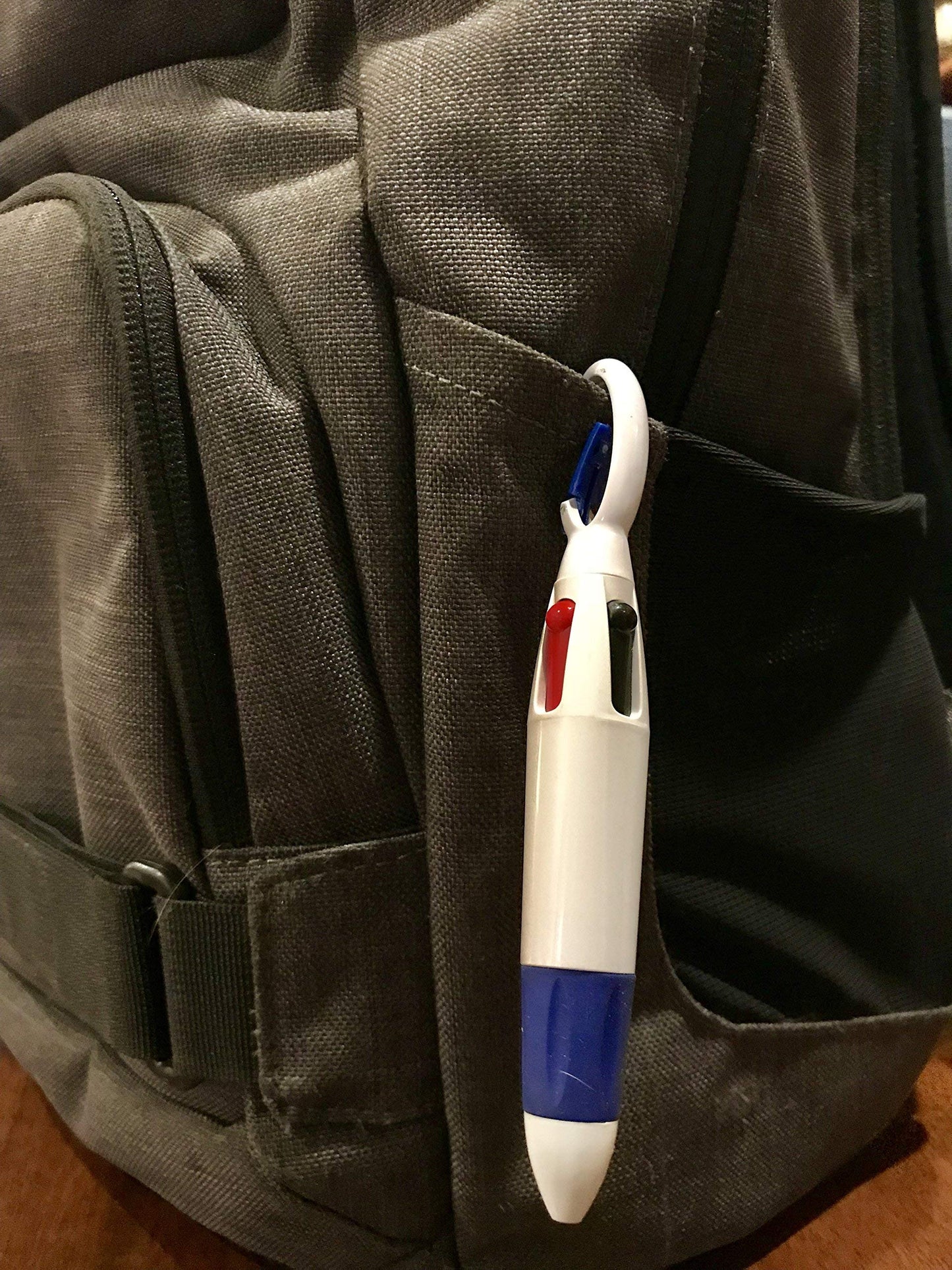 20 Multi-Color Ink Shuttle Pen Set with Carabiner