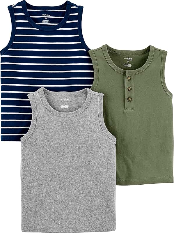 Baby Boys' 3-Pack Muscle Tank Tops