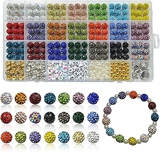 501-Piece Rhinestone Bead Kit for Jewelry and Crafts