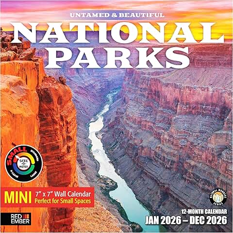 Untamed & Beautiful National Parks Calendar 2026