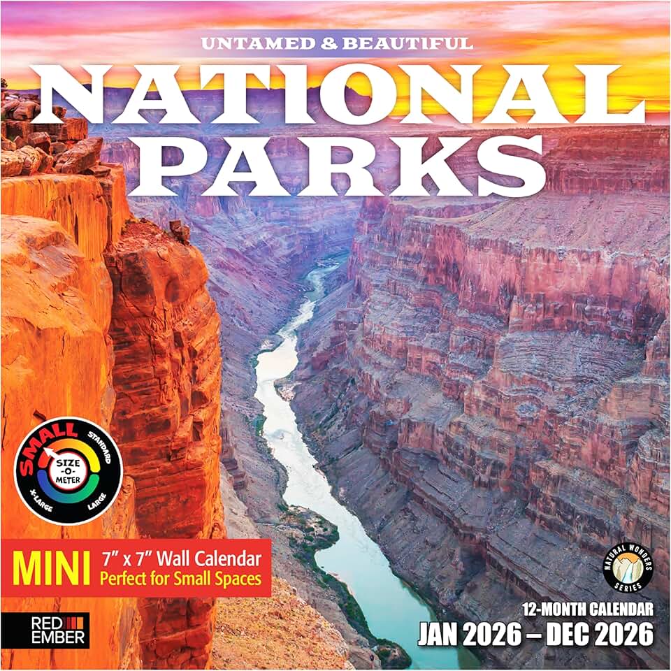 Untamed & Beautiful National Parks Calendar 2026