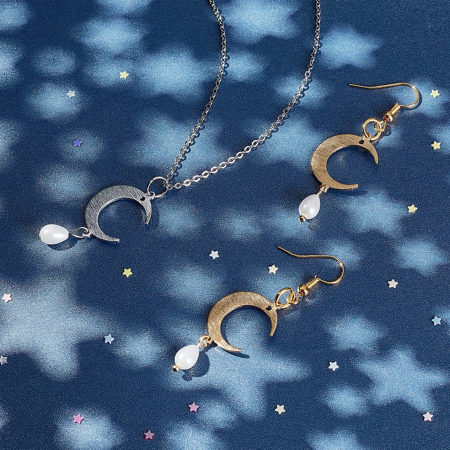40pcs Crescent Moon Charms for Jewelry Making