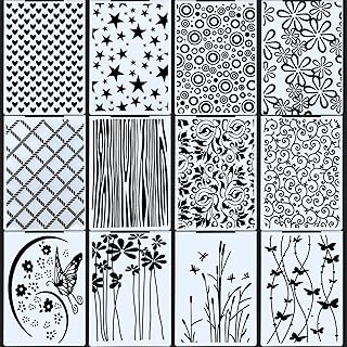 12 Embossing Folders for Crafting and Scrapbooking
