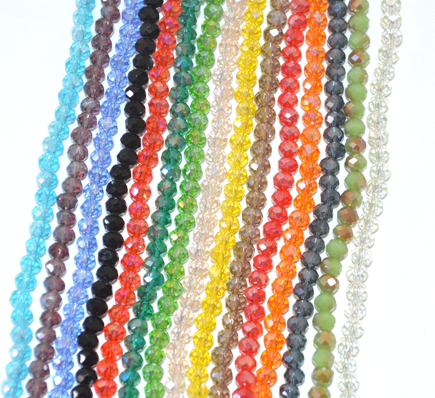 Faceted Crystal Beads Strands for Jewelry Making