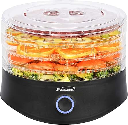 Five-Tray Food Dehydrator with Auto Shutoff