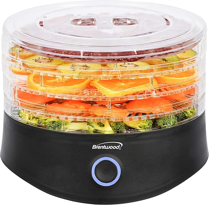 Five-Tray Food Dehydrator with Auto Shutoff