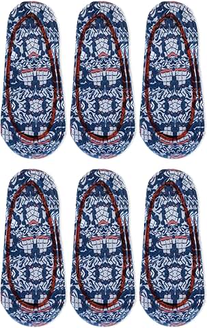 Women's Navy Microfiber Shoe Liners, 6 Pairs