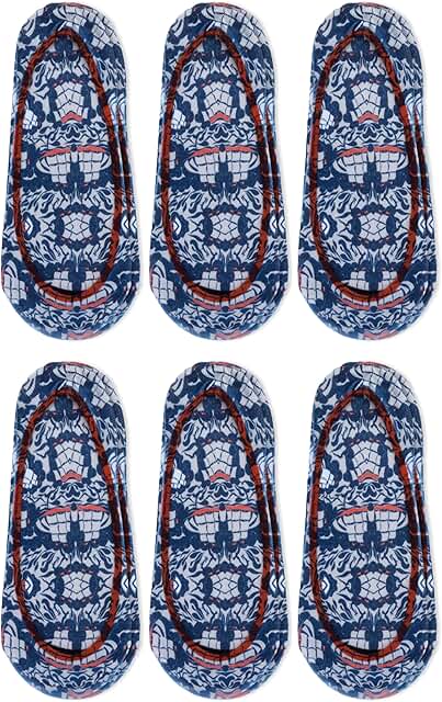 Women's Navy Microfiber Shoe Liners, 6 Pairs