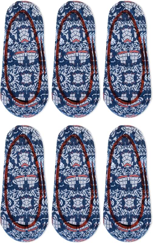 Women's Navy Microfiber Shoe Liners, 6 Pairs