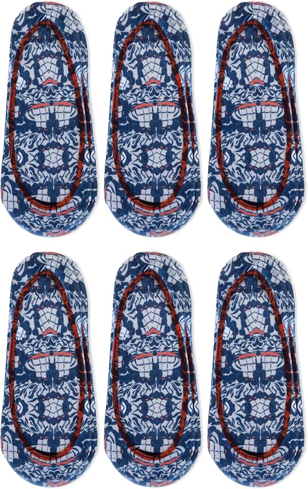 Women's Navy Microfiber Shoe Liners, 6 Pairs
