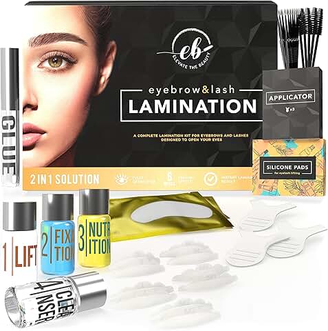 Eyebrow and Lash Lamination Kit for Home and Salon