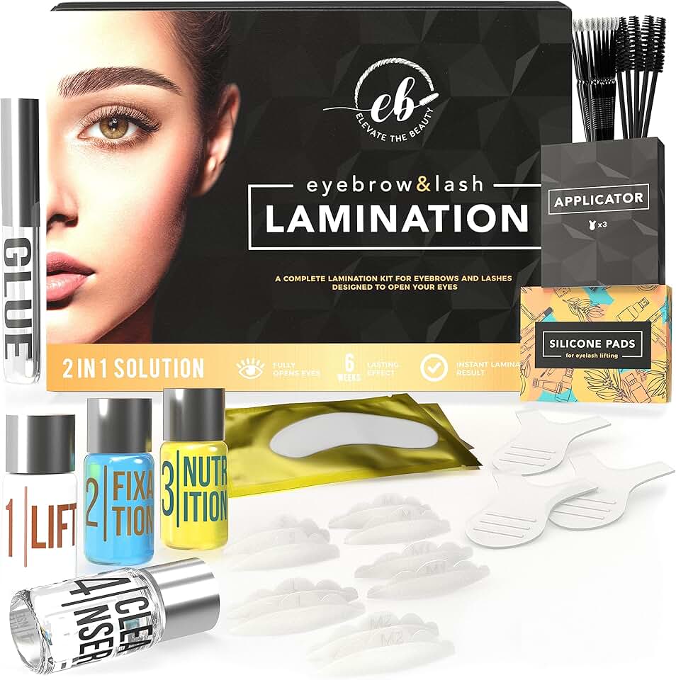 Eyebrow and Lash Lamination Kit for Home and Salon