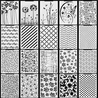 20 Embossing Folders for Card Making and Crafting