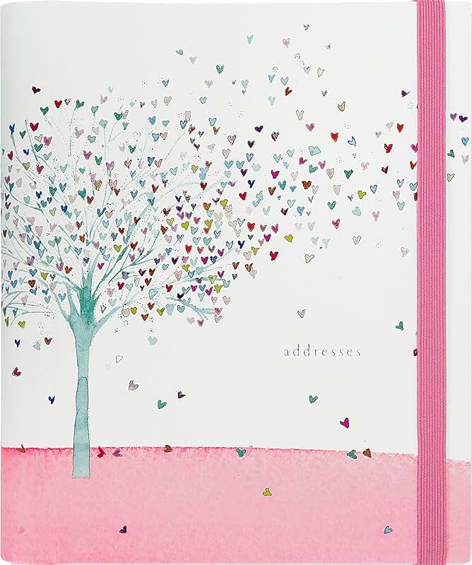 Large Tree of Hearts Address Book