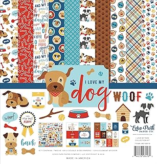 I Love My Dog 12x12 Paper Kit