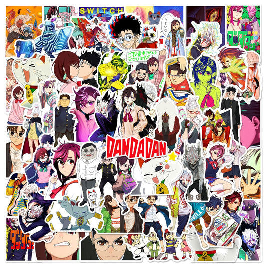 50 Kids' Water Bottle Cartoon Vinyl Stickers