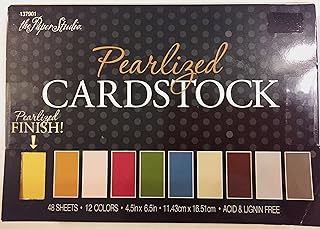 Pearlized Cardstock Paper Pack, 48 Sheets, 4.5x6.5 Inches