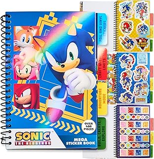 Sonic the Hedgehog Sticker Book with 28 Sheets and 400+ Stickers