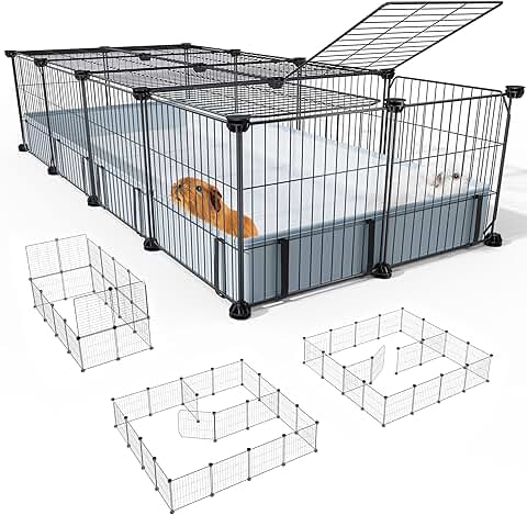 Indoor Small Animal Playpen with Waterproof Mat