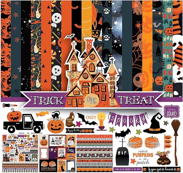 Halloween Double-Sided Scrapbook Paper Pack