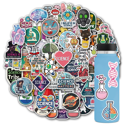 102 Science Stickers for Teens and Lab Decor